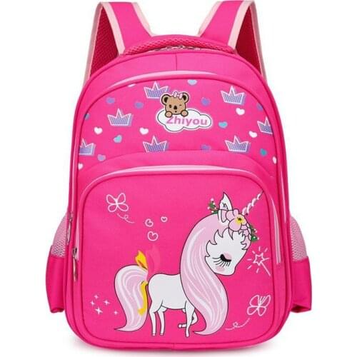 Children Orthopedic Schoolbags for Girls Cartoon Pattern Unicorn Design School Backpacks Primary Mochila Infantil