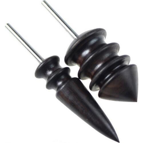 Leather Edge Electric Polishing Slicker Flat/Pointed Head Sandalwood Leathers Craft DIY Tools Tip Burnisher Polishing Rod