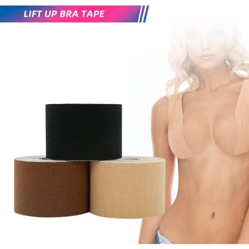 Cotton Invisible Bra Women Boob Tape Sticky Bra Lift Up Boob Tape 1 Roll
