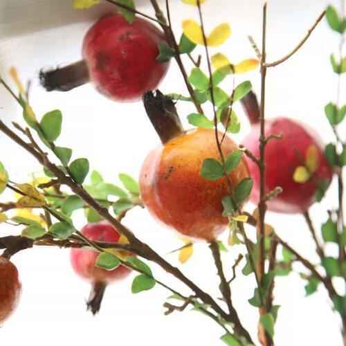67CM height artificial fruit tree branches artificial pomegranate fruit branch home wedding table decorative flower