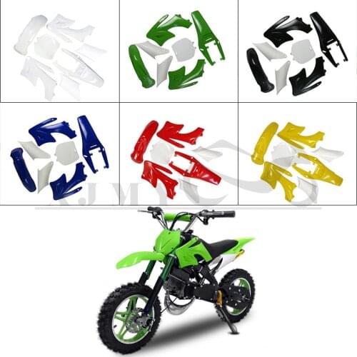 Small Apollo MINI MOTO Kids DIRT BIKE PLASTIC Fenders FAIRING SET KIT 2 Stroke 47cc & 49cc 50cc 70cc