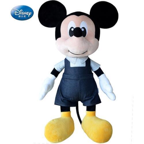 Disney 44CM Cute Stuffed Mickey Mouse Cartoon Plush Toys Soft Animal Dolls Classic Childrens Gifts Anime Baby Birthday Gift