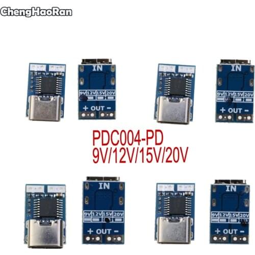 ChengHaoRan-Decoding module pdc004-pd ip2721, pd23.0 to DC, trigger extension qc4, charger 9V, 12V, 15V, 20V, type C