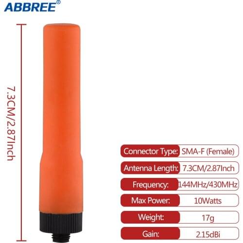 ST20 Soft Antenna 144MHz/430MHz SMA-Female Dual Band Short Antenna for HYT Icom TYT BAOFENG BF-888S UV-5R Wonxun SF20 Radio
