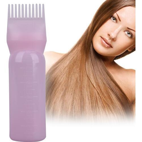 120 ML Hair Dye Bottle Applicator Brush Dispensing Kit Graduated Bottles Salon Hair Coloring Dyeing Styling Tool Random Color