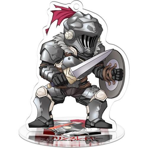 New Arrived 9cm Goblin Slayer Action Figure Anime Toy Transparent Acrylic Toys Key Chain Cute Decorative Ornaments