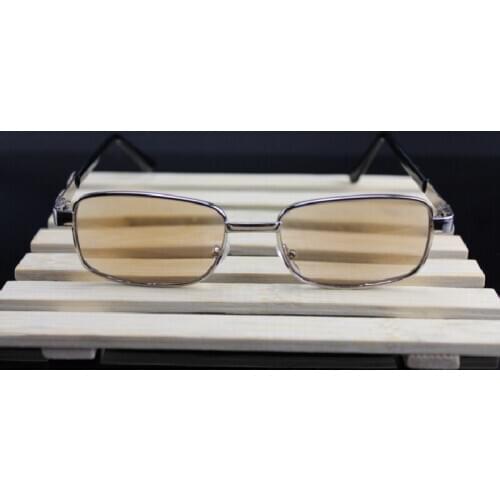 Men Women Reading Glasses Glass Lens Full Metal Frame Eyeglasses 1.0 to 4.0 R180