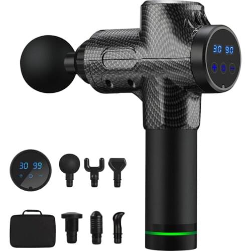 30 Speed Massage Gun Deep Tissue Percussion Pain Relief Body Neck Muscle Massag Exercising Relaxation Slim Shaping Fascia