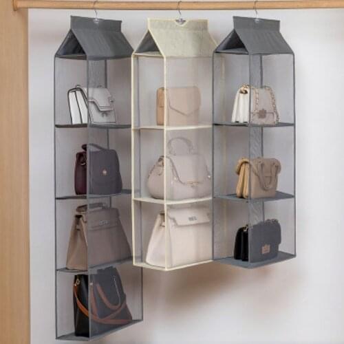 Handbag hanging organizer Hanging wardrobe organizer Three-dimensional storage hanging bag Handbag organizer for closet