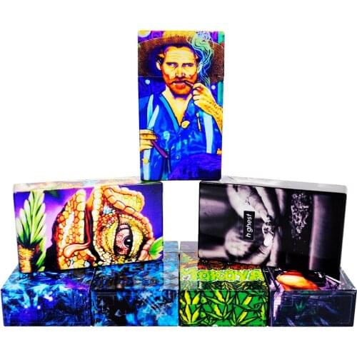 HORNET Premium Plastic Cigarette Case Box For Thin Cigarettes Case Portable Tobacco Storage Box Organizer Herb Container Case