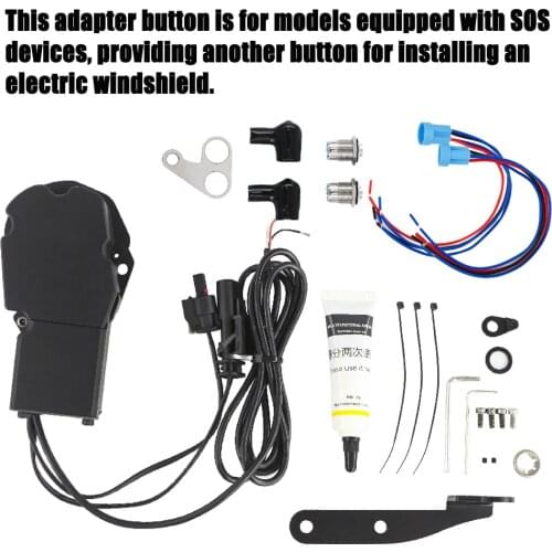 For BMW R1250GS Adventure R1200GS LC ADV Electric Windshield Elevator Windscreen Remote Control Switch With SOS-System Adapter