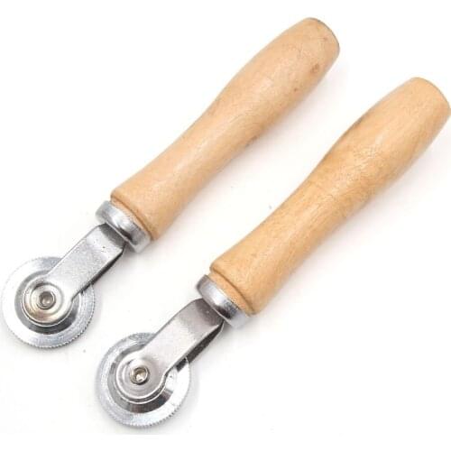 Uxcell Car Auto Wooden Handle Bearing Roller Tire Repair Tube Patch Tyre Tool 2Pcs