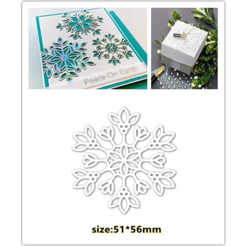 Snowflake Lace Metal Cutting Dies Stencil Scrapbooking Embossing 2021 New Christmas Craft Stamps