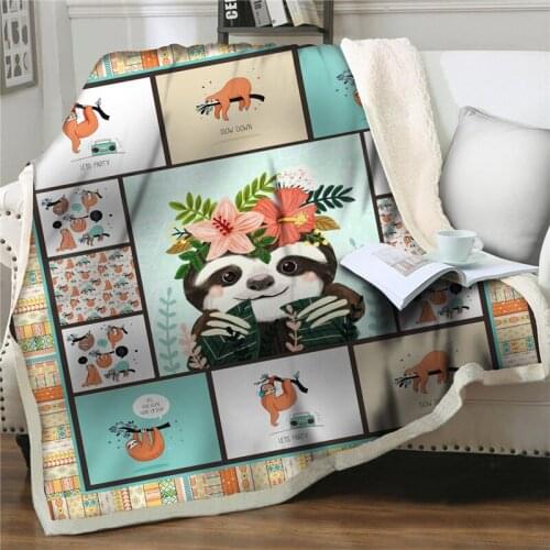 Cartoon 3D Print Fleece Blanket Thick bedding Quilt cover Bedspread Sherpa easy wash Blankets Kids anime warm bed Throw blankets