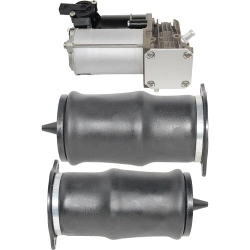 AP02 2* Rear Air Suspension Spring Bags & 1*Compressor Kit For Mercedes Viano Vito W639 2003 6393280101 6393280301