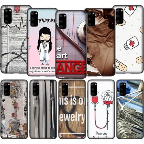 T133 Nurse Medical Medicine Heart Case for Samsung A01 A10 A11 A20 A20E A21 A30 A40 A41 A50 A51 A60 A70 A71 A81 A91 M10 M20 M30