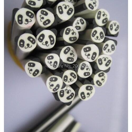 5pcs E-17 5mm Cute Animal Cane Fancy Nail Art Polymer Clay Cane Nail Art Decoration