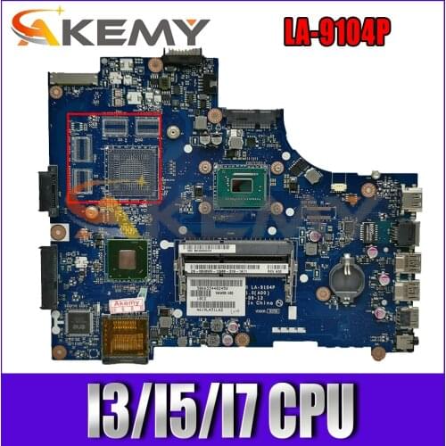 VAW01 LA-9101P VAW00 LA-9104P For DELL Inspiron 15R 2521 3521 5521 Laptop motherboard With (Pentium cpu I3/I5/I7 CPU) 100% Test
