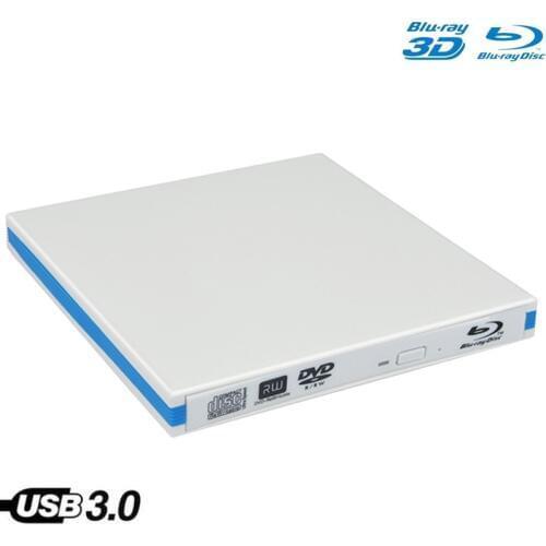 Brand New Drive BD-RE External DVD Recorder Writer USB 3.0 Blu-ray Burner Drive DVD+/-RW DVD-RAM 3D Player for Laptop PC HP DELL