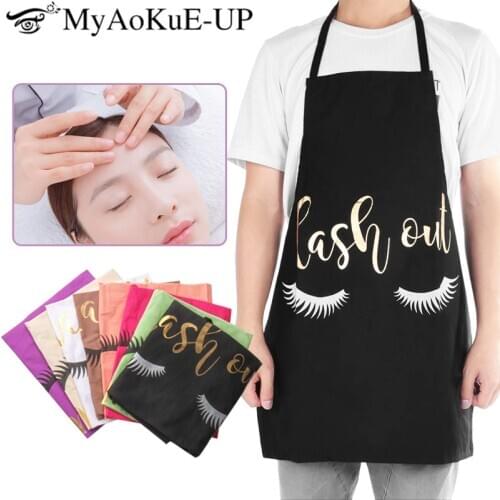 1 pcs Eyelashes Apron For eyelashes extension Cleaning Household Cooking Kitchen Cotton Bronzing Apron Tools Accessor