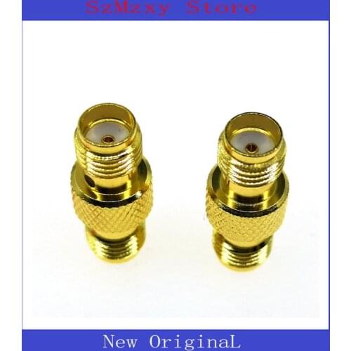 1PCS RP-SMA SMA Female Plug to Female Plug RF Coax Adapter convertor Straight goldplated