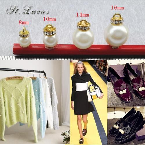 New 10pcs/lot pearl rivets button for cloth pants hat bag shoes Pendant crafts decoration DIY home garment accessories scrapbook