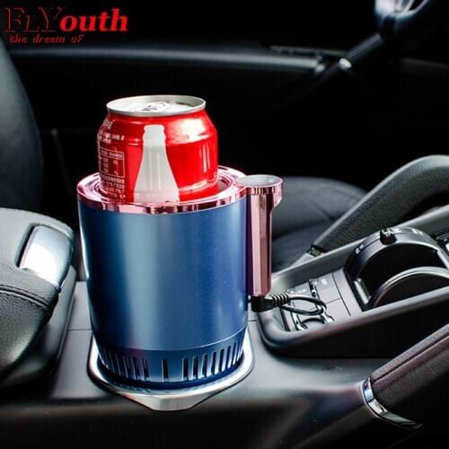 DC 12V Car Heating Cooling Cup 2-in-1 Car Office Cup Warmer Cooler Smart Car Cup Mug Holder Tumbler Cooling Beverage Drinks Cans