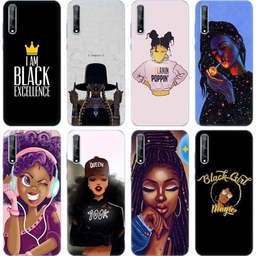 2bunz Melanin Poppin Aba Protective Soft Case for Huawei Y5 Lite 2018 Y6 Y7A Y9A Prime 2018 Y9 2019 Y9S Y5P Y6P Y7P Y8P Cover