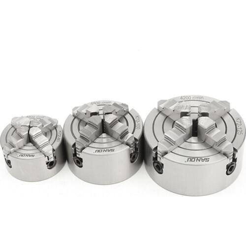 4 Jaw Independent Lathe Chuck 125mm Four-Jaws 5'' Manual Chuck K72-125 for CNC Clathe Fixture New
