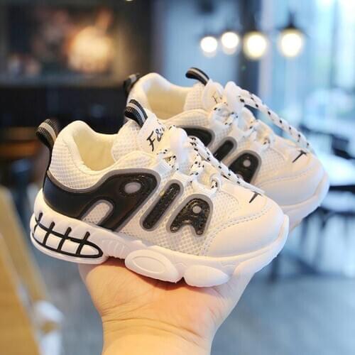 Children Mesh Shoes Sneakers Infant Kids Baby Breathable Hook Flat Shoes Girls Boys Solid Sport Running Sneakers Casual Shoes