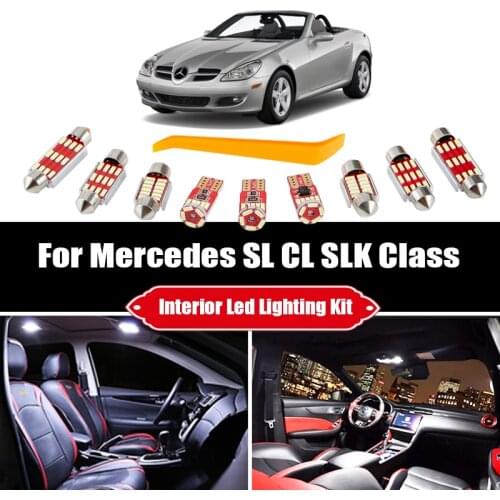 For Mercedes Benz SL CL SLK Class R129 R230 W215 W216 R170 R171 R172 Canbus Vehicle LED Bulb Interior Dome Map Light Kit
