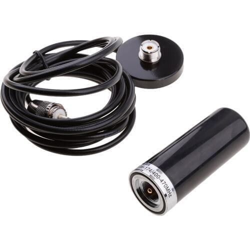 Dual Band Antenna+Magnetic Mount Base+Cable for Car Vehicle Mobile Radio