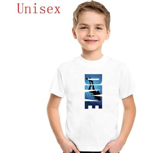 Scu-ba Dive Scu-ba Diving Scu-ba Diver TShirt children Funny kids T-Shirt Fashion Brand Apparel Unique boy clothes girl clothes