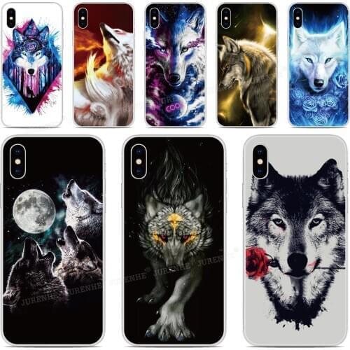 Art Wolf Cover For OPPO A53 A15 F17 A73 A32 Realme 7 C12 C15 C17 7i C2 X7 V3 V5 Q2 Narzo 20 Pro Reno4 Lite F Z A12 A12E Case