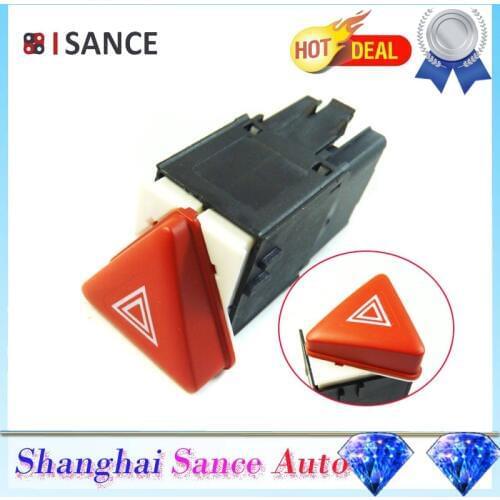 ISANCE Hazard Warning Emergency Light Flasher Switch 1K0953509A For VW Jetta Golf MK5 GTI Rabbit 2006 2007 2008 2009 2010 2011