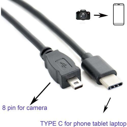 TYPE C OTG CABLE FOR Casio Exilim Zoom EX-Z670 Z680 Z690 Z690BK Z690SR Z690RD camera to phone edit picture video
