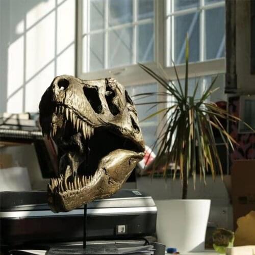 Creative Replica Animal Skeleton Crafts Figurine Skull Bone Collection for Home Bar Office Decor Display Retro Fossil Statue