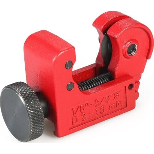 Mini Pipe & Tube Cutter Adjustable Tubing Cutter Diameter of 3-16mm (1/8"-5/8") Heavy Duty Industrial Grade for Refrigeration