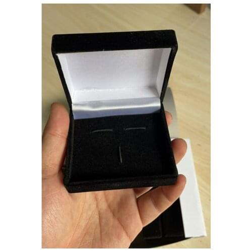Cufflinks Tie Clips Boxes 7.0cm x 8.0cm x 3.0cm High Quality Flocking Mens Jewelry Boxes Cuff links Box wholesale 360pcs/Lot