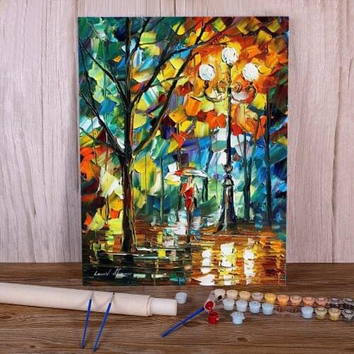 Oil Painting Style Miracle DIY Paint By Numbers Package Oil Paints 40*50 Oil Painting Wall Decoration Crafts Handicraft