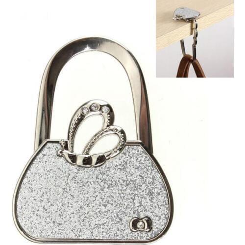 New Bag Shape Design Folding Handbag Purse Bag Cloth Hanger Durable Table Hook Racks -46