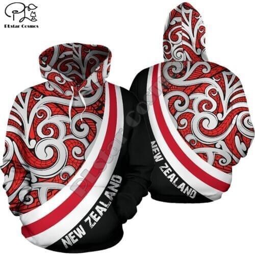 NewFashion New Zealand Maori Tribe Aotearoa Country Flag Retro Tattoo Tracksuit Men/Women Pullover Streetwear 3DPrint hoodies 19