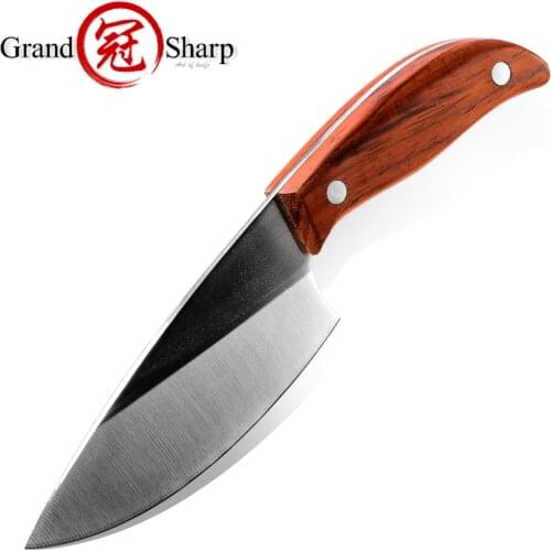 Hunting Knife Fixed Blade Chef Utility Kitchen Knife Boning Fish Vegetables Paring Home Cooking Tools BBQ Gadgets Camping Sport
