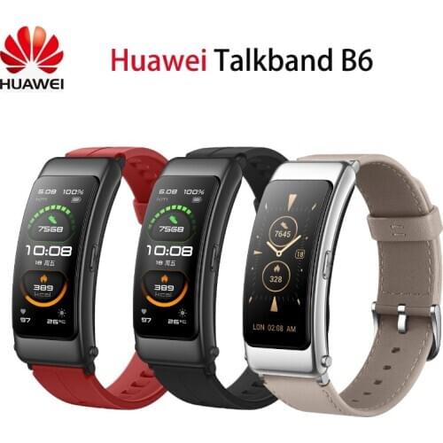 Original Huawei Talkband Smart Band Detachable Bluetooth Earphone Huawei B6 Sport Band Fitness Monitoring Wristband