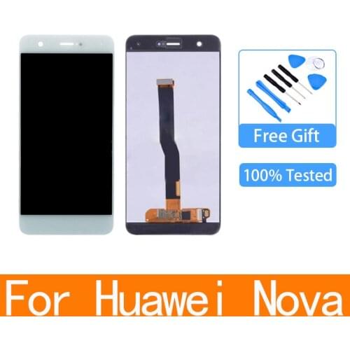 Original For Huawei Nova 5.0 inch LCD Display Touch screen CAN-L01 L11 Digitizer Assembly With Frame for Huawei Nova LCD