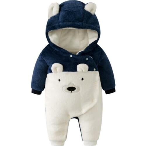 Autumn winter Infant clothing set New fashion baby boys girls clothes newborn blue and red Long sleeve Cartoon Jumpsuit