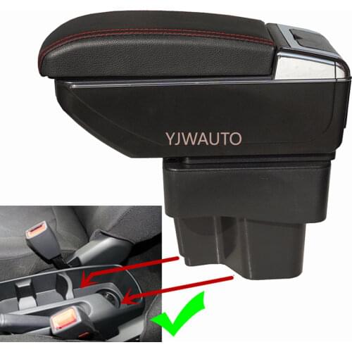 Armrest For Kia K2 2012~2015 Center Console Box Car Arm Rest Ashtray Storage Box with CUP Holder