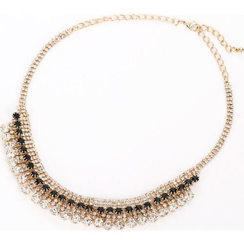 YFJEWE Luxury Fashion crystal pendant necklace temperament pretty woman pendant decorated for wedding party N091