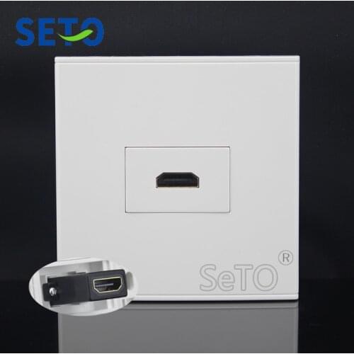 SeTo 86 Type Single Port HDMI Assorted Panel Wall Plate Socket Keystone Faceplate