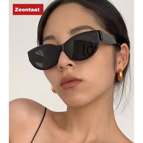 2021 New Retro Cat Eye Sunglasses Women Brand Design Vintage Lady Sunglass Black Okulary Sun Glasses UV400 Lunette Soleil Femme